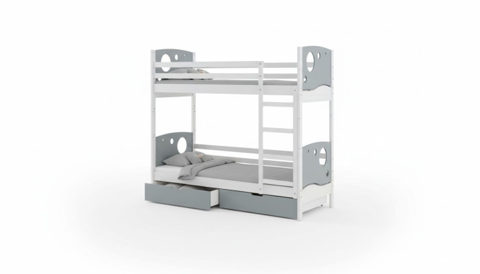 Bunk bed, loft bed, children's bed, 5 colors, Scandinavian pine wood, children's room