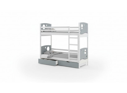 Bunk bed, loft bed, children's bed, 5 colors, Scandinavian pine wood, children's room