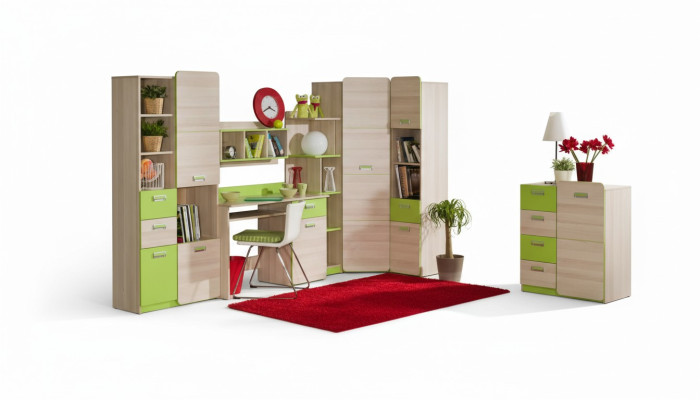 Wall-mounted shelf cabinet living room collection modern-style furniture
