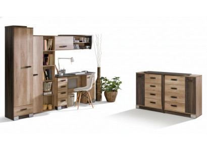 Tall cabinet cupboard with 1 door, multipurpose drawers, living room shelf display cabinet, new