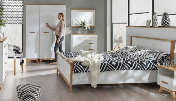 Bedroom wardrobe with 3-door wooden closet wardrobe cupboards