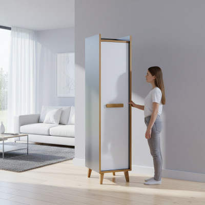 Tall cabinet 1-door multipurpose cabinet drawers living room shelf