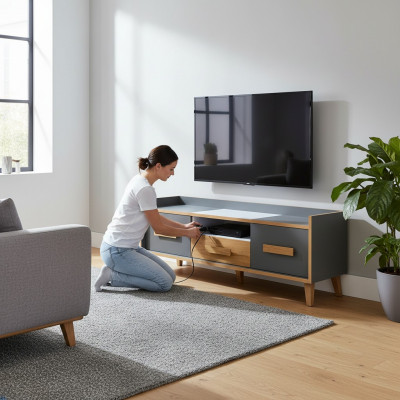 TV lowboard cabinet table youth room living room collection wall units sideboard