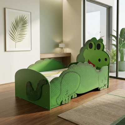 Dino large bed with mattress children's bed children's room children's room beds
