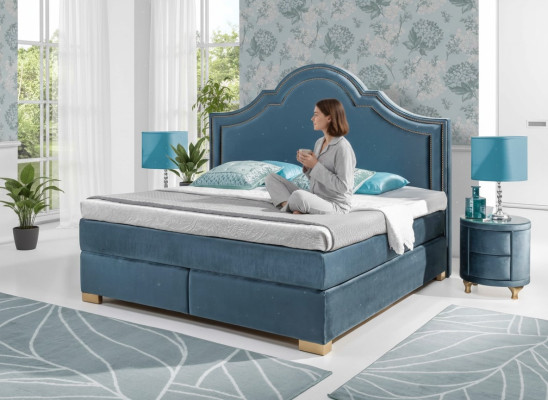 Box spring bed, hotel bed, luxury beds, upholstered, double bed, 140 160 180