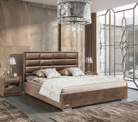 Designer bed bedroom beds textile leather hotel luxury velvet upholstery