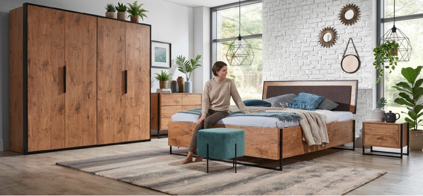 Complete bedroom set beds wardrobe bed dresser nightstand