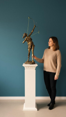 Diana Goddess Bow Arrow XXL Designer Statue Sculpture Figure Statues Decoration