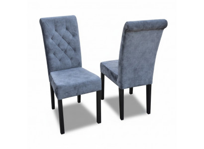 6x Chesterfield Chair Set Padded Seat Dining Room Chairs Reclining Leather K11