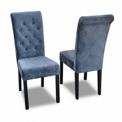 4x Chesterfield Chair Set Seat Upholstery Dining Room Armchairs Leather