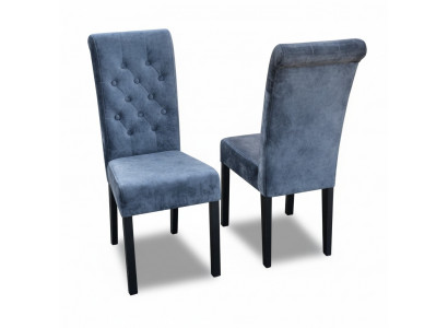 4x Chesterfield Chair Set Seat Upholstery Dining Room Armchairs Leather