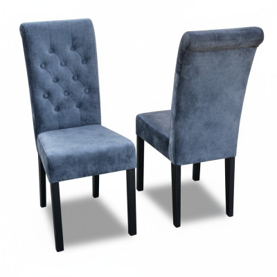 6x Chesterfield Chair Set Seat Cushion Set Dining Chairs Leather Backrest