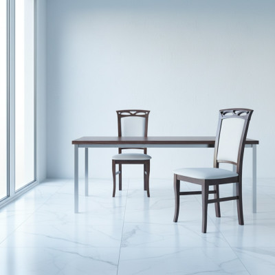 8x Designer Chair Set Dining Room Upholstered Seat Chairs Complete Arrangement