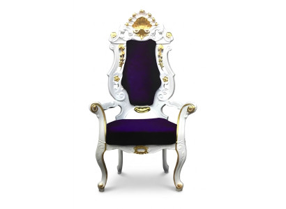 Throne Armchair Royal Upholstery Chesterfield Velvet 1-Seater Antique Style Chairs