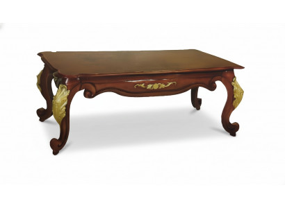 Baroque Rococo Extra Class Coffee Table Wood Table Side Sofa Couch
