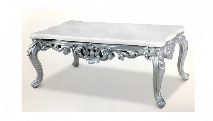 Baroque Rococo coffee table wood table side sofa couch tables marble