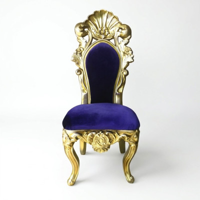 Chair Throne Armchair Dining Room Designer Wood Antique Style Baroque Rococo Chairs