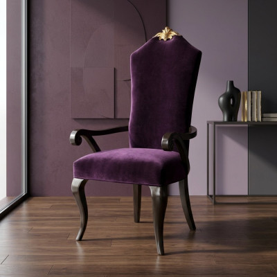Chair, chairs, throne, armchair, set, dining room, designer, wood, antique style, baroque