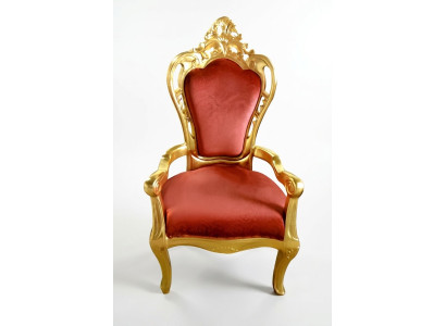 Chair Throne Armchair Set Dining Room Designer Wood Antique Style Baroque Rococo King