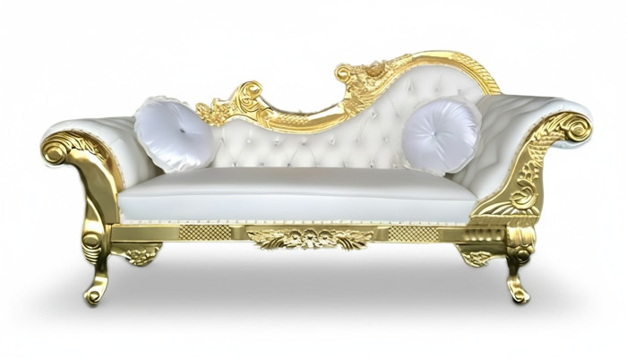 Noble Chesterfield recamier antique style chaise longue chaise longue sofa lounger new
