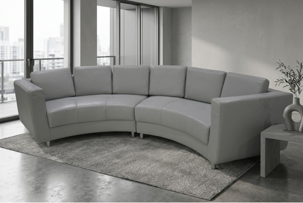 Round sofa furniture leather sofas couches upholstery seating round landscape corner new