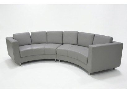 Round sofa furniture leather sofas couches upholstery seating round landscape corner new