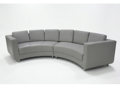 Round sofa furniture leather sofas couches upholstery seating round landscape corner new