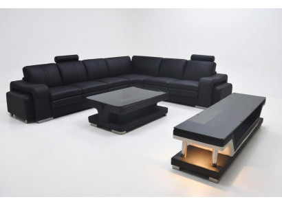 Leather Sofa Living Landscape Corner Ensemble Design Sofa L-Shape A1109B Sofas Couches