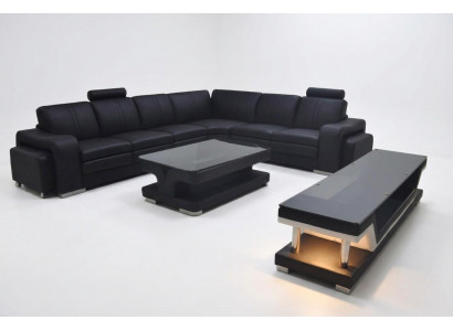 Leather Sofa Living Landscape Corner Ensemble Design Sofa L-Shape A1109B Sofas Couches