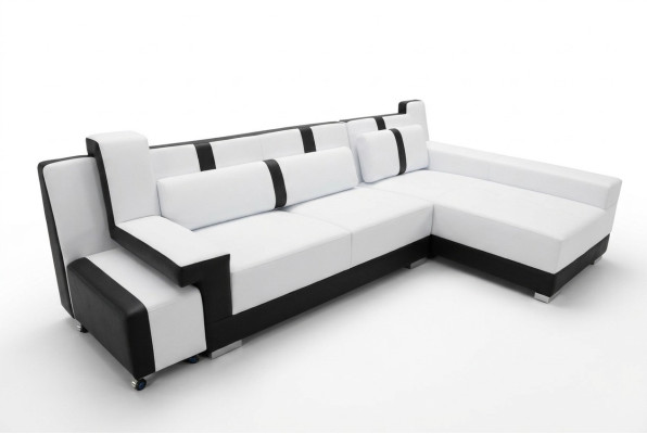 Corner sofa couch upholstery corner seating set living landscape illuminated L-shape leather