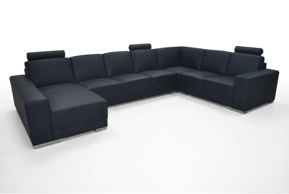 Leather sofa couch living landscape corner sofa suite design modern sofa U-shape