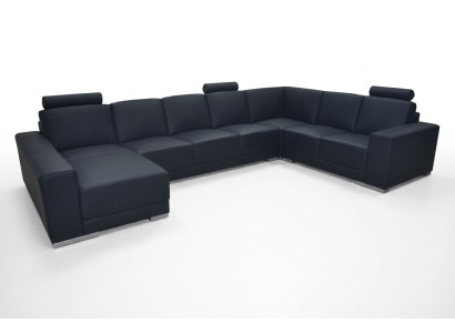 Leather sofa couch living landscape corner sofa suite design modern sofa U-shape