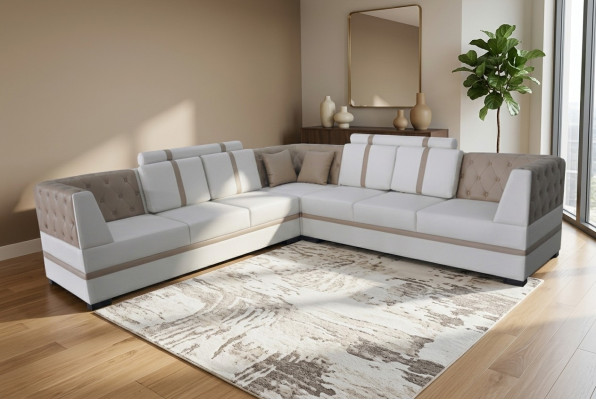 Leather sofa couch living landscape corner set design modern sofa A1128