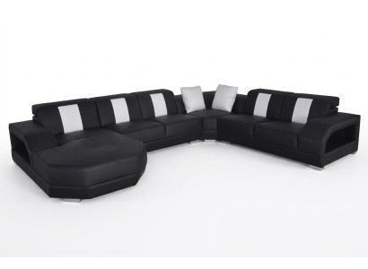 Leather Sofa Couch Living Landscape Corner Suite Design Modern Couch