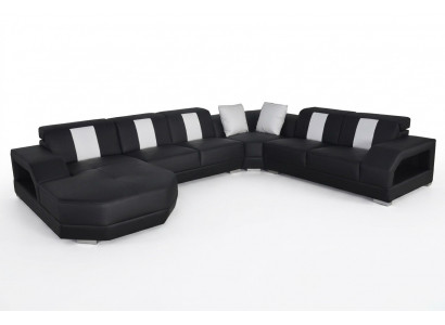 Leather Sofa Couch Living Landscape Corner Suite Design Modern Couch