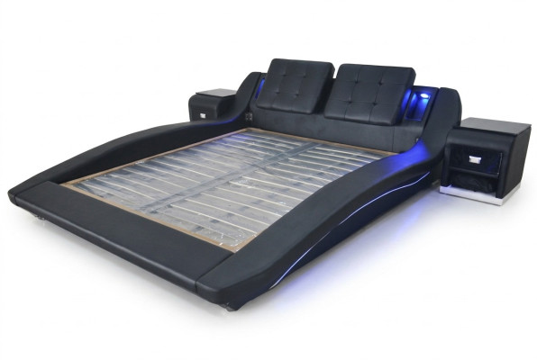 Luxury Leather Design Upholstered Beds Double Modern Bed Marriage Exclusive 180x200 cm