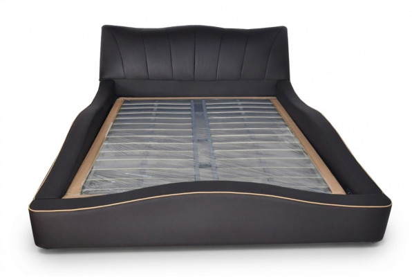 Luxury Design Leather Upholstered Hotel Bed Frame Modern Upholstered Beds