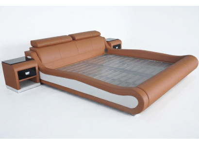 Design luxury bed, upholstered double hotel modern beds, leather 140/160/180/200 cm