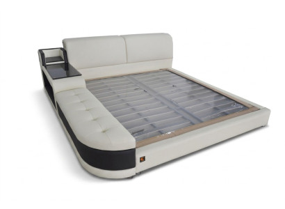 Design luxury bed upholstery marital modern leather hotel beds 140/160/180/200
