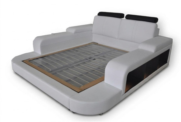 Luxury Leather Design Upholstered Beds Modern Double 140/160/180/200 Bed