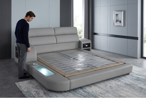 Luxury Leather Design Upholstery Modern Beds Double 140/160/180/200 Bed