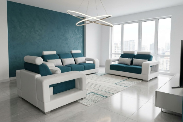 Sofa Couch Upholstery Living Area Seating Furniture Set Suite 3+2+1 Sofas