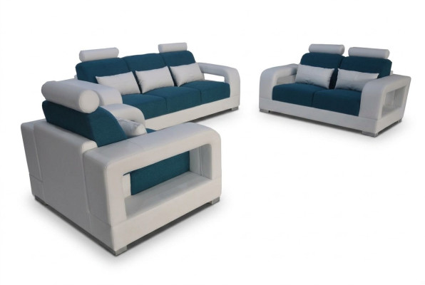 Sofa Couch Upholstery Living Area Seating Furniture Set Suite 3+2+1 Sofas