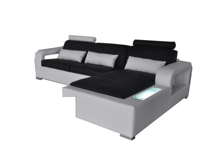Leather sofa couch living landscape corner suite design modern sofa decor L-shape