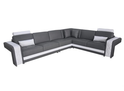 Leather sofa couch living landscape corner suite design modern decor sofa L-shape