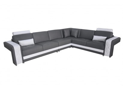 Leather sofa couch living landscape corner suite design modern decor sofa L-shape