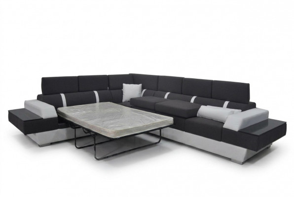 Leather sofa couch living landscape corner set design modern sofa L-shape K5015D