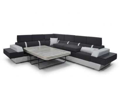 Leather sofa couch living landscape corner set design modern sofa L-shape K5015D