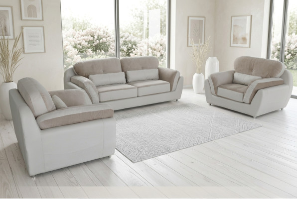 Leather Textile Sofa Upholstery Seat Set Design Sofa Suite 3+1+1 Armchair