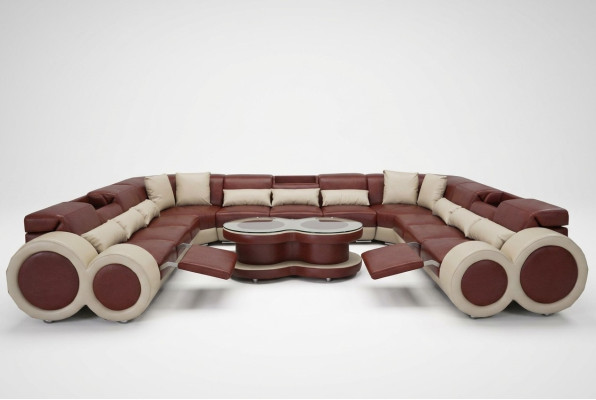 Leather sofa couch living room suite design modern corner sofa